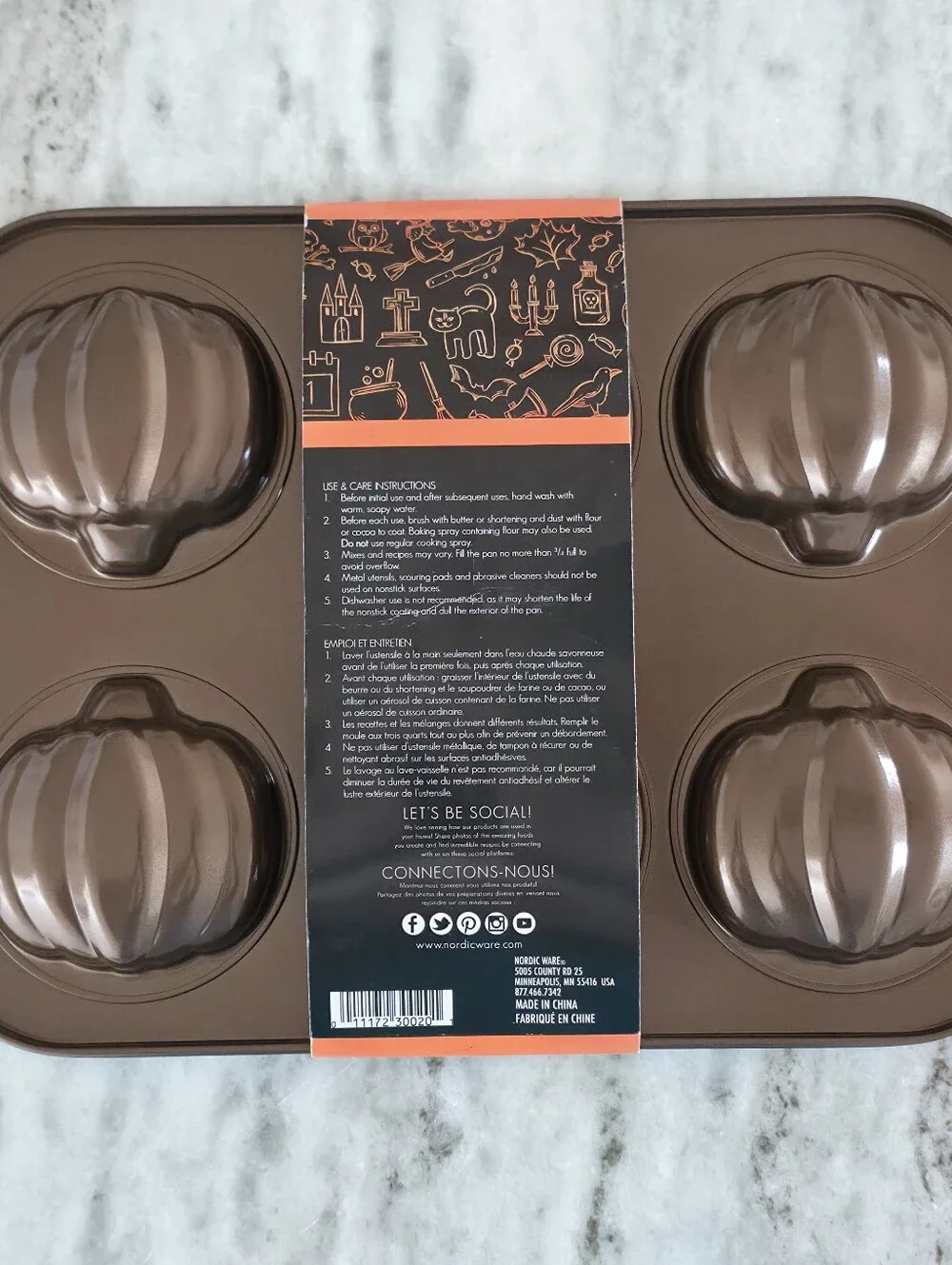 Nordic Ware | Seasonally Sweet Mini Pumpkin Baking Pan, Set of 2